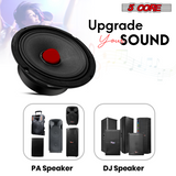 5Core 6.5 Inch Midrange Door Speaker 360W Subwoofer w Aluminum Bullet 8Ω Sub Woofer