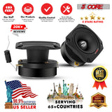 5Core Tweeters Speakers Car Audio Pair 600W Peak 3.5 Inch Super Tweeter Bullet