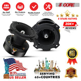 5Core Tweeters Speakers Car Audio Pair 600W Peak 3.5 Inch Super Bullet Tuiters Para Sonido Para Carro