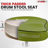 5Core Drum Throne Padded Guitar Stool Saddle Drummer Seat for Adults & Kids