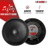 5Core 18 Inch Subwoofer Speaker 1200W Max 8Ohm Full Range Replacement DJ Sub Woofer