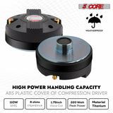 5 Core Compression Driver 3.5 Inch Tweeter Horn Throat 220W Peak Loud 8 Ohm Titanium Diaphragm