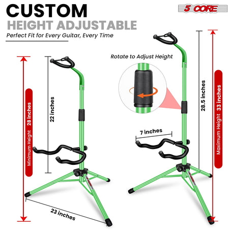 5Core Guitar Stand Floor Foldingholder Soporte Para Guitarra for Acoustic Electric Bass