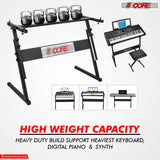 5 Core Keyboard Stand Z Style Height Adjustable Sturdy Piano Riser Lift Holder Stands