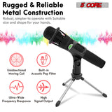 5Core XLR Microphone Dynamic Mic Karaoke Singing Studio Mics Handheld Microfono