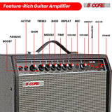 5 Core Guitar Amp For Electric Bass Acoustic Portable Amplifier Practice Amplificador 40W BLACK