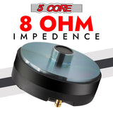 5 Core Compression Driver 300W RMS 8 Ohm Titanium Horn Throat Tweeter Speaker 18 TPI Threading