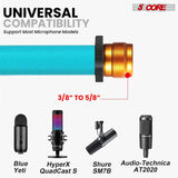 5Core Tripod Mic Stand Heavy Duty Adjustable Holder Floor Microphone Boom Arm SKY BLUE