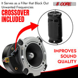 5Core Tweeters Speakers Car Audio Pair 600W Peak 3.5 Inch Super Bullet Tuiters Para Sonido Para Carro