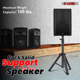 5Core Speaker Stand Tripod Tall Adjustable 36 Inch DJ Pole Mount Studio Monitor Stands