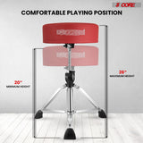 5Core Drum Throne Padded Adjustable Guitar Stool Drummer Seat for Adults & Kids RED