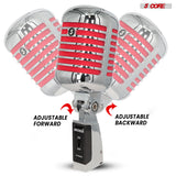 5Core Vintage Microphone Classic Dynamic Professional XLR Studio Retro Style Mic RED
