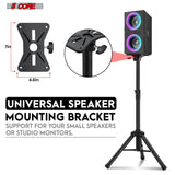 5Core Speaker Stand Tripod Tall Adjustable 36 Inch DJ Pole Mount Studio Monitor Stands