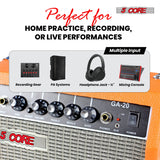 5 Core Guitar Amp For Electric Bass Acoustic Portable Amplifier Practice Amplificador 20W ORANGE