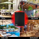 5Core Outdoor Speakers Stereo In Wall 100W Peak Passive Home Audio System