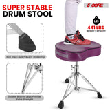 5Core Drum Throne Padded Guitar Stool Saddle Drummer Seat for Adults & Kids