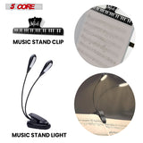 5Core Music Stand For Sheet Music Portable Tripod Adjustable Folding Note Holder BLUE