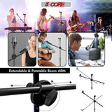 5Core Tripod Mic Stand Adjustable Heavy Duty Floor Holder Microphone Boom Arm