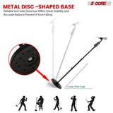 5Core Universal Microphone Stand Height Adjustable 35 to 57" Round Base Floor Mic Holder Metal Build