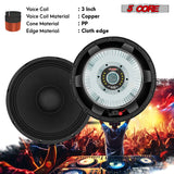 5 Core 12 Inch Subwoofer Speaker 600W Max 8 Ohm Full Range Replacement DJ Bass Sub Woofer