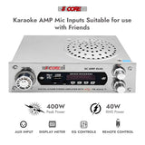 5Core Amplifier Home Audio 400W in-Built Speaker Mini Stereo Dual Channel LCD