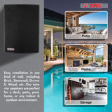 5Core Outdoor Speakers Stereo In Wall 100W Peak Passive Home Audio System