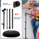 5Core Mic Stand Floor Adjustable Universal Heavy Duty Gooseneck Microphone Stands Round Base Soporte De micrófono