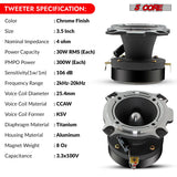 5Core Tweeters Speakers Car Audio Pair 600W Peak 3.5 Inch Super Bullet Tuiters Para Sonido Para Carro