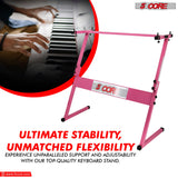 5 Core Keyboard Stand Z Style Height Adjustable Sturdy Piano Riser Lift Holder Stands