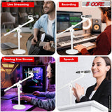 5Core Desktop Mic Stand Round Base Universal Desk Microphone Holder Table Top Stands