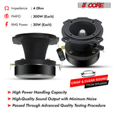 5Core Tweeters Speakers Car Audio Pair 600W Peak 3.5 Inch Super Bullet Tuiters Para Sonido Para Carro