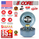 5 Core Compression Driver 600W Peak Aluminium Tweeter Diaphragm 16 Ohm Throat Twist Horn Speaker