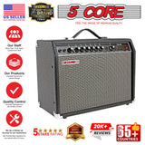 5 Core Guitar Amp For Electric Bass Acoustic Portable Amplifier Practice Amplificador 40W BLACK