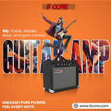 5 Core Guitar Amp For Electric Bass Acoustic Portable Amplifier Practice Amplificador 20W BLACK