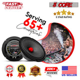 5Core 8 Inch Midrange Door Speaker 580W PMPO Subwoofer w Aluminum Bullet 8O Sub Woofer