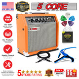 5 Core Guitar Amp 20W Electric Bass Acoustic Portable Amplifier Practice Amplificador