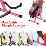 5Core Guitar Stand Floor A Frame Electric Acoustic Bass Soporte Para Guitarra BLACK