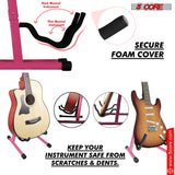 5Core Guitar Stand Floor A Frame Electric Acoustic Bass Soporte Para Guitarra BLACK