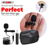 5Core Lavalier Microphone Professional Tiny Shirt Clip On Lapel Mic Mini Wearable Microfono