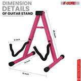 5Core Guitar Stand Floor A Frame Electric Acoustic Bass Soporte Para Guitarra BLACK