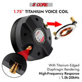 5 Core Compression Driver 135W RMS 8 Ohm Titanium Horn Throat Tweeter Speaker 18 TPI Threading