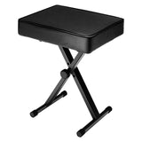 5 Core Keyboard Bench X Style Piano Stool Heavy Duty Adjustable Keyboards Chair Black