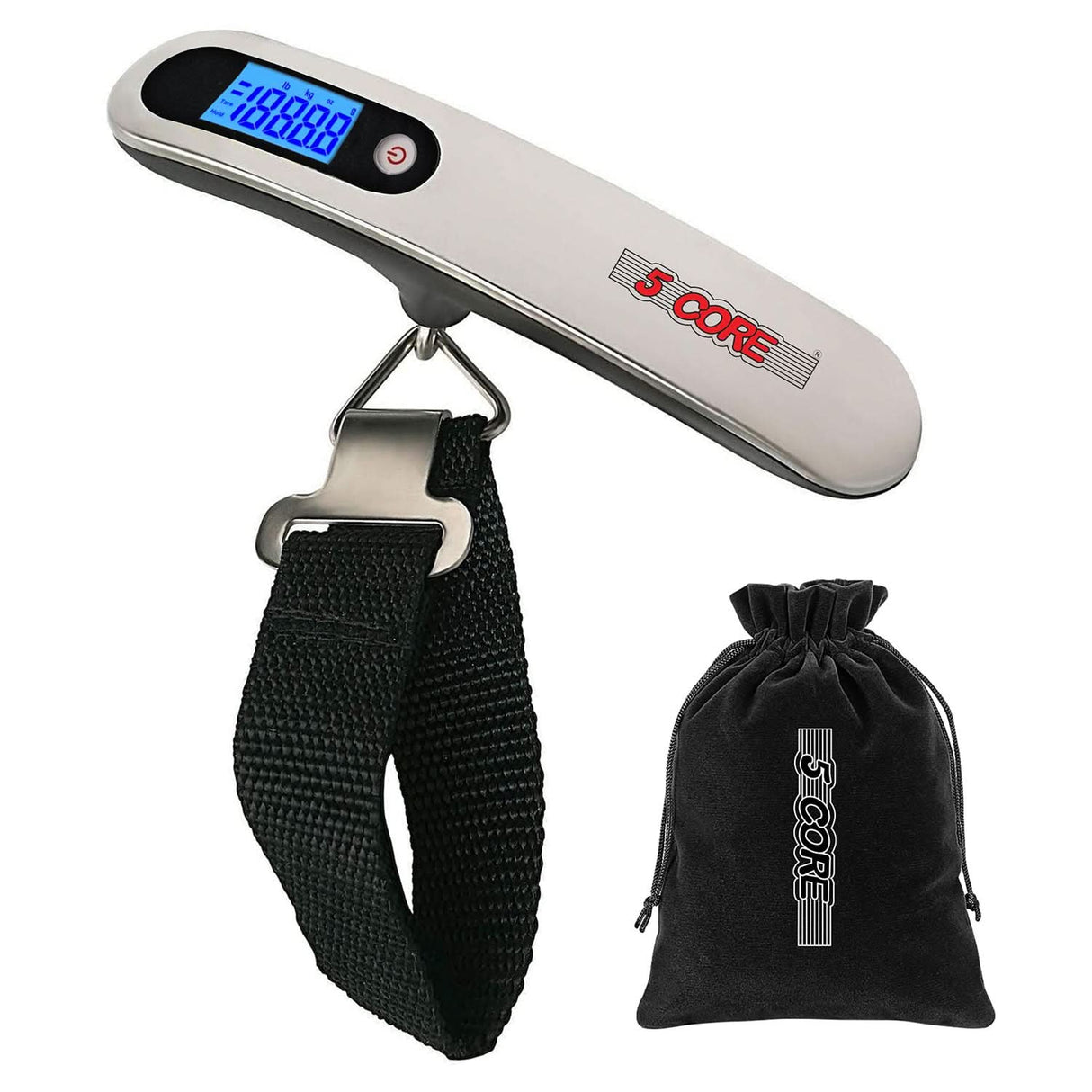 5Core Digital Luggage Scale Weight Scale Travel Hanging Baggage Weighing Machine