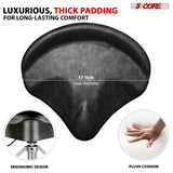 Luxurious padded drum stool designed for drummers, offering superior comfort and stability when playing drum sets.