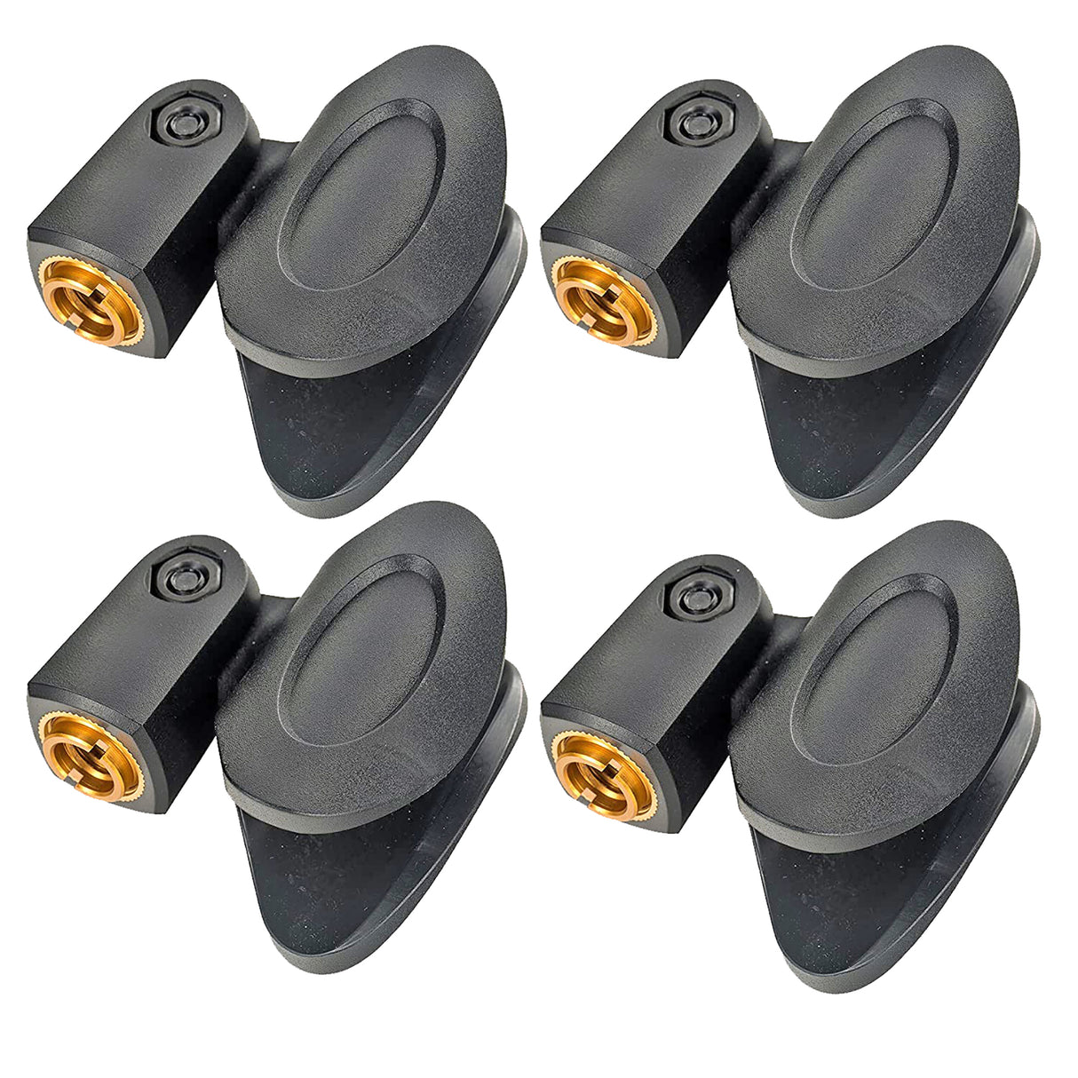 5 Core 4 Pieces Black Universal Nut Adapter Microphone Clip Clamp Holder For All Mic stand MC 02 4PCS