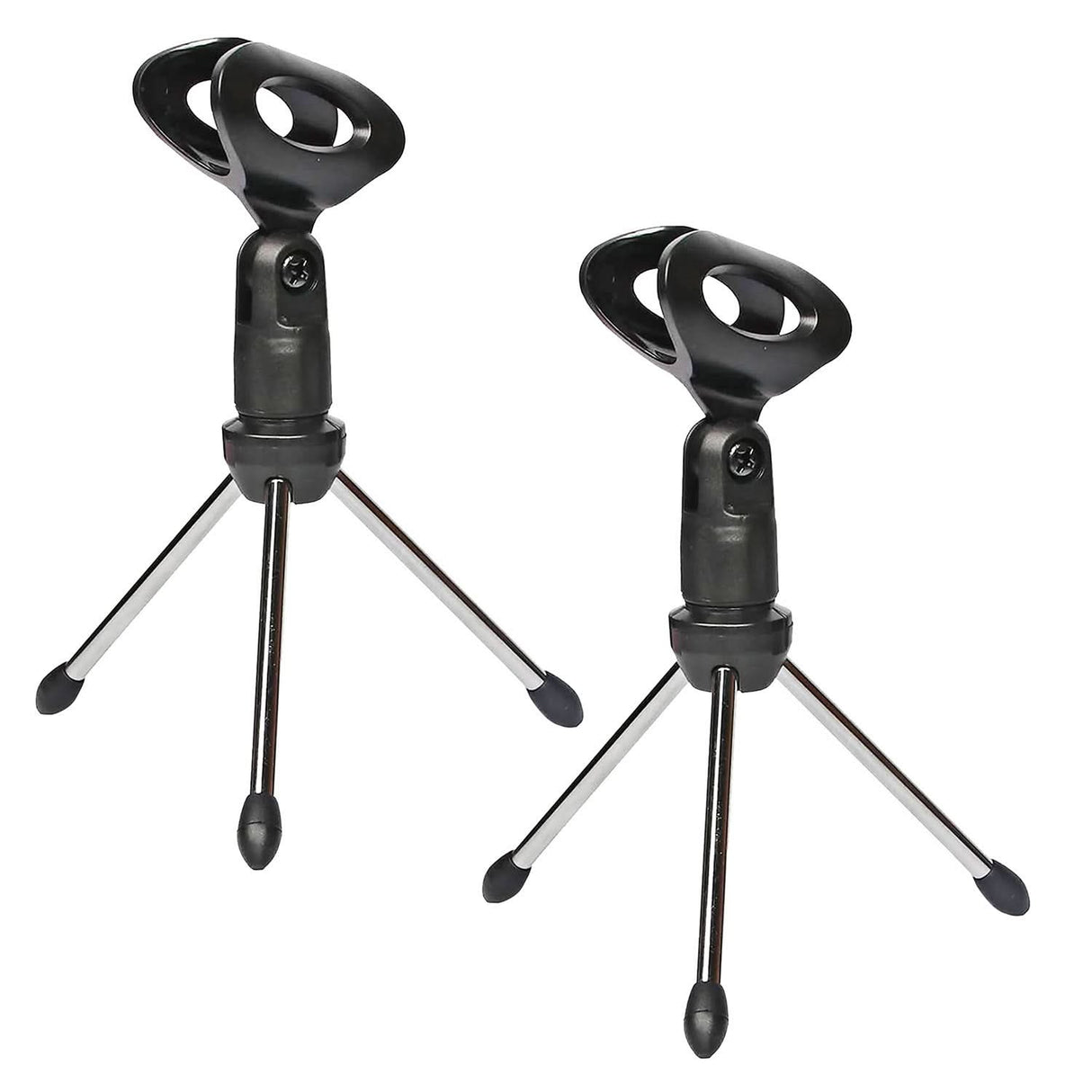 Universal Desktop Mic Stand with Adjustable Height and Tripod Base by 5 Core