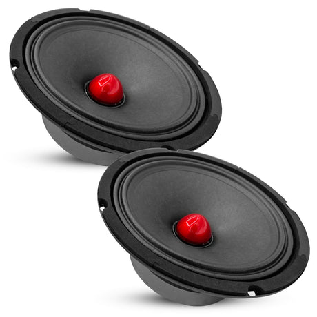 5Core 8 Inch Midrange Door Speaker 500W PMPO Subwoofer w Aluminum Bullet 8Ω Sub Woofer