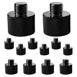 5 Core Mic Stand Adapter 12 Pieces 5/8 Female to 3/8 Male Screw Thread Conversion Connector