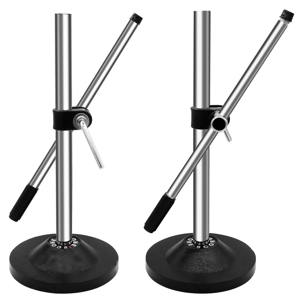 5Core Desktop Mic Stand Universal Desk Microphone Holder Table Top Round Base Stands