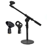 5Core Round Base Desktop Mic Stand Universal Desk Microphone Holder Table Top Stands